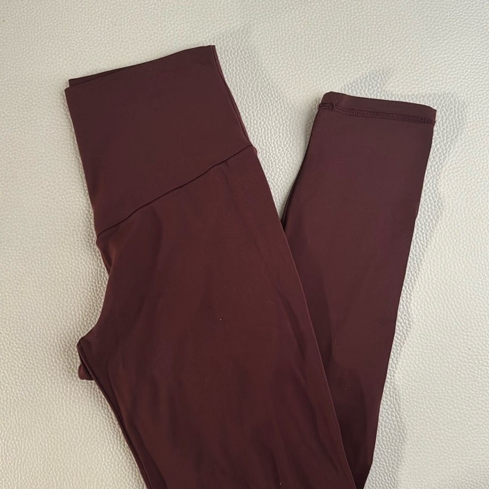 Aerie Offline Buttery Soft Burgundy Workout Tights Leggings